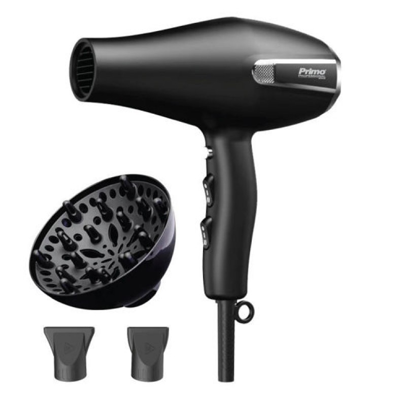 PRIMO Σεσουάρ PRHD-40477 Primo 2200W AC Με λειτουργία ιονισμού και κρύο αέρα Μαύρο (400477)